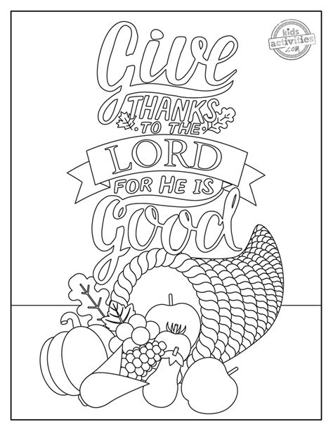 Free Printable Sunday School Thanksgiving Coloring Pages | Kids Activities Blog