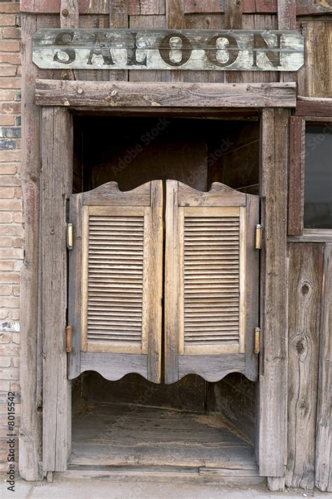 Old Western Swinging Saloon Doors with Sign Stock Photo | Adobe Stock