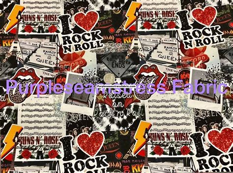 I Love Rock N Roll – Purpleseamstress Fabric