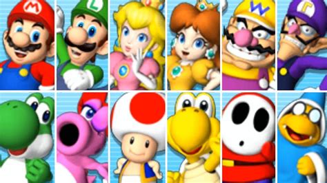 Mario Party 9 - All Characters - YouTube