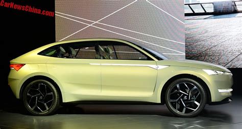 The Skoda Vision E Previews A Sporty Electric SUV Coupe