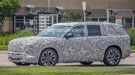 2025 Cadillac 3-row electric mid-size SUV spy shots