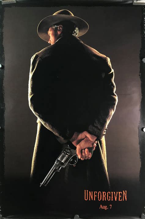 UNFORGIVEN, Original Clint Eastwood Advance Teaser Movie Poster - Original Vintage Movie Posters