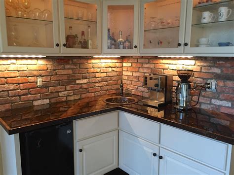 Pin on Thin Brick tiles in kitchens: Back splashes and Accent walls