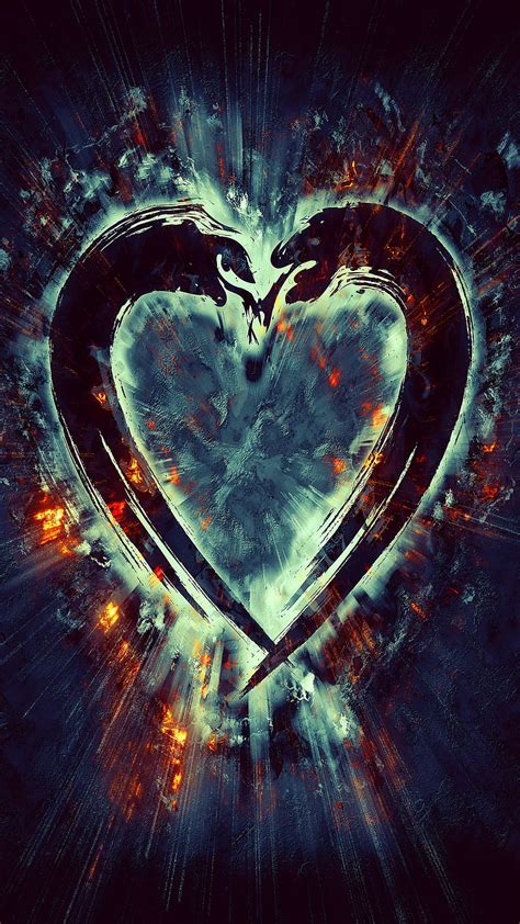 Heart, abstract, art, love, HD phone wallpaper | Peakpx