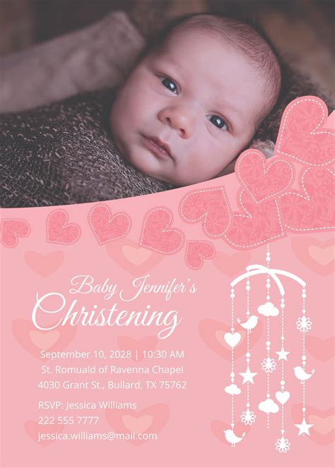 Free Baptism Invitation Templates & Examples: Edit Online & Download ...