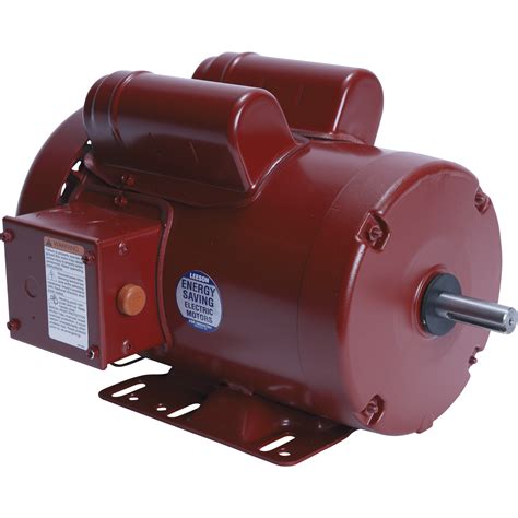 Leeson Farm-Duty Electric Motor — 1.5 HP, 1725 RPM, 115/208–230 Volts, Single Phase, Model ...