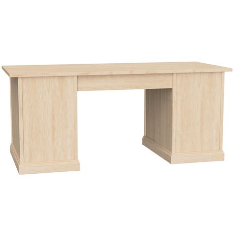 Hekman Office EP70A Cottage Double Pedestal Desk with Soft-Close Drawers | Wayside Furniture ...