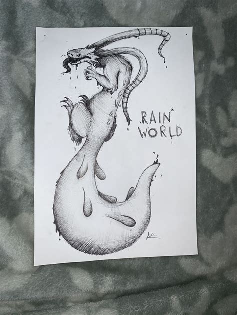 .~*Lizard thingy from Rain World*~. | Fantasy art, Rain, Drawings