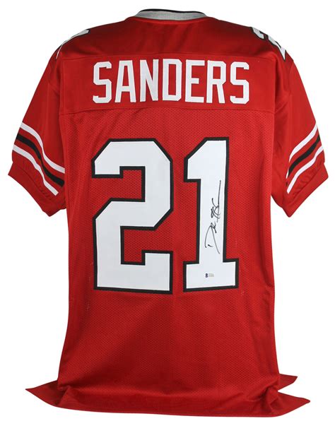 Lot Detail - Deion Sanders Signed Atlanta Falcons Jersey (BAS/Beckett)