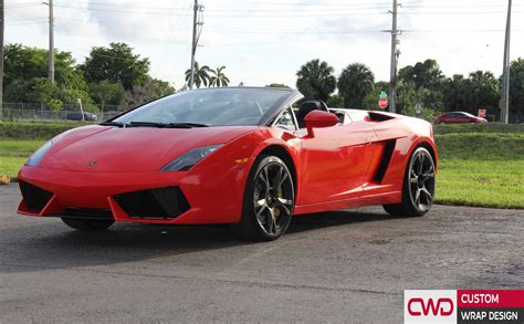 Convertible Lamborghini Gallardo Gloss Red