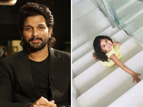 Allu Arjun shares a cute photo of daughter Arha posing on the staircase ...