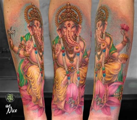 Lord Ganesha Tattoo | Ganesha tattoo, Tattoos, Watercolor tattoo