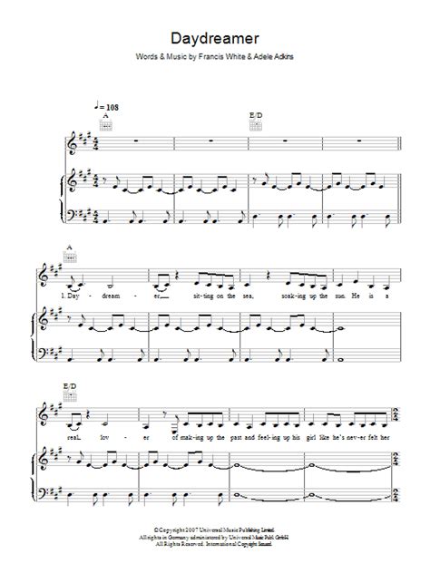 Daydreamer | Sheet Music Direct