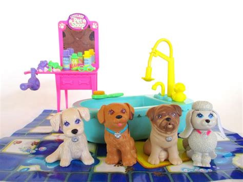 Vintage Littlest Pet Shop Splash Happy Puppies Complete Playset by Kenner 1993 Original 90s Toy ...