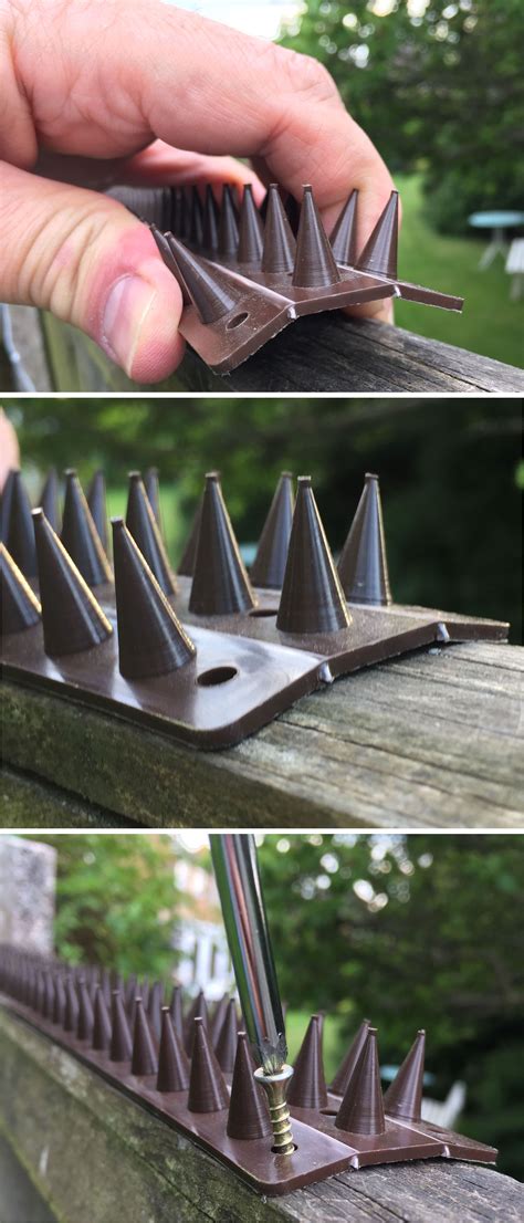 Prikka-Strip garden security spikes are easy to fit to fence tops. Just ...