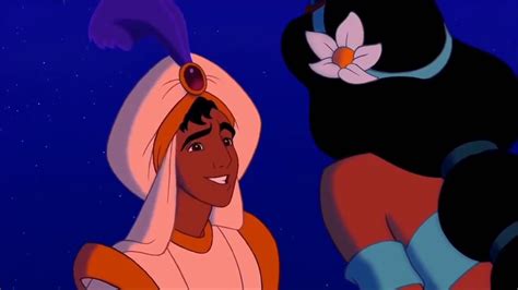 Aladdin and Jasmine first kiss HD YouTube - YouTube