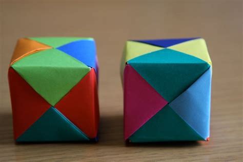 Origami Cube tutorial | Teaching Paper Art and Origami | Pinterest