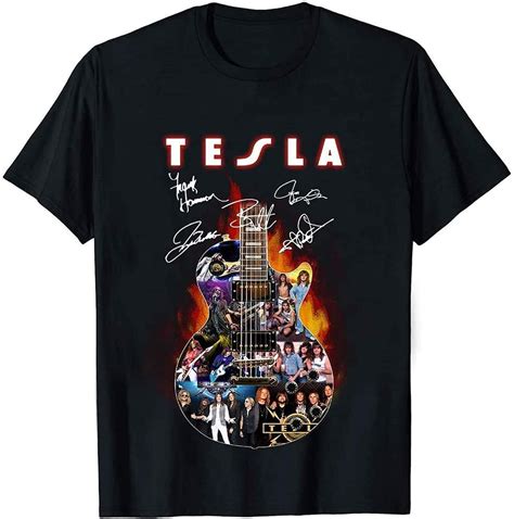 Tesla Band Rock Band Album Cover Photo Guitar and Signed Gift | Etsy