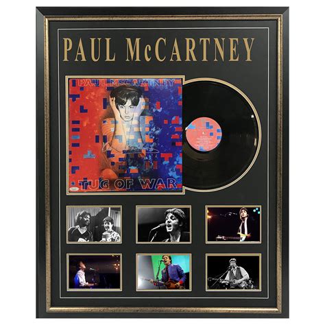 Music - Paul McCartney - Tug Of War Signed & Framed Album Cover #29367 | Taylormade Memorabilia ...