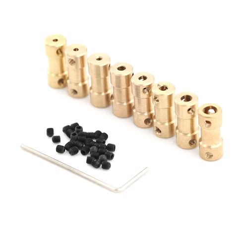 High Quality Brass Flexible Motor Shaft Coupling Coupler Motor Transmission Connector Drive ...