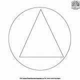 Circle And Triangle Coloring Pages sketch template