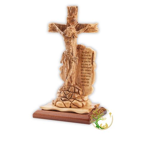 Jesus Statue | Christ on the cross | olive wood figurine of Jesus | re ...