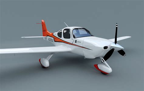 CIRRUS SR-22 airplane 3D Model .max .obj .3ds .mtl - CGTrader.com