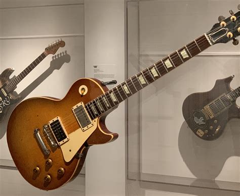 Jimmy Page "Number One" 1959 Gibson Les Paul Standard on display at the ...