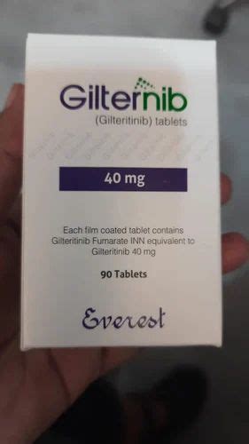 Gilteritinib 40 Mg Tablet., 90 tab at Rs 89000/bottle in Pune | ID ...