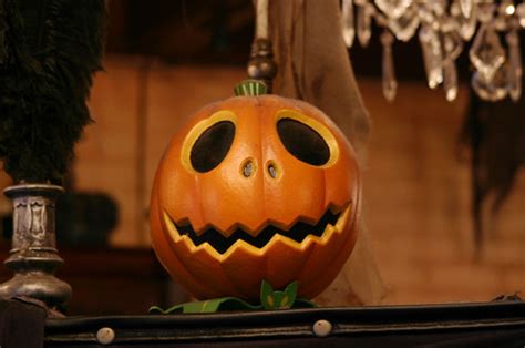 Jack Skellington pumpkin head | Decoration at the Haunted Ma… | Flickr