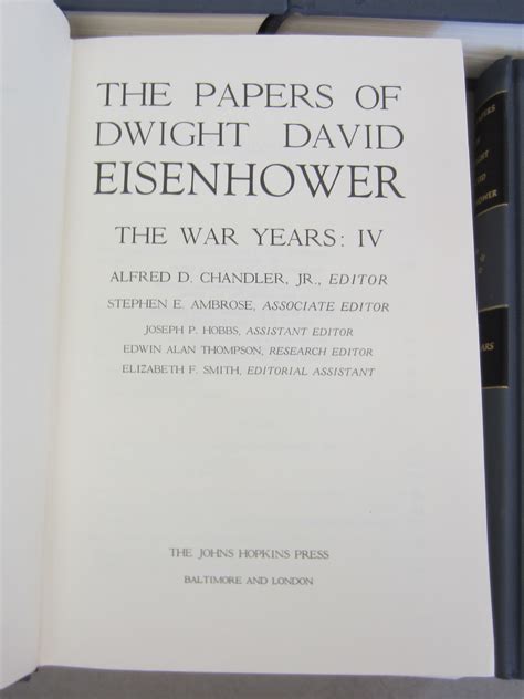 The Papers of Dwight David Eisenhower The War Years volumes 1-5 set by ...