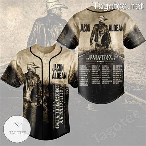 Jason Aldean Highway Desperado Tour Baseball Jersey - Tagotee