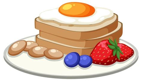 Premium Vector | Isolated healthy breakfast cartoon