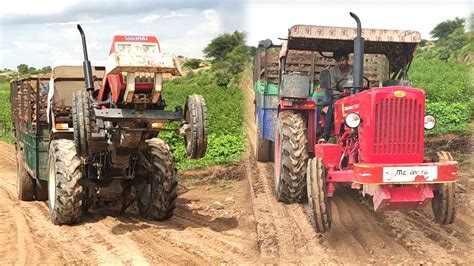 Swaraj 855 vs Mahindra 575 tractor sand crossing ka Raju tractor | Raju ...