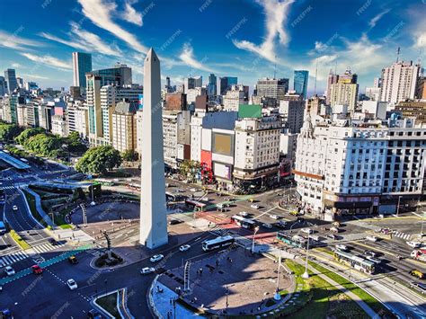 Premium Photo | City of buenos aires and view of the obelisk