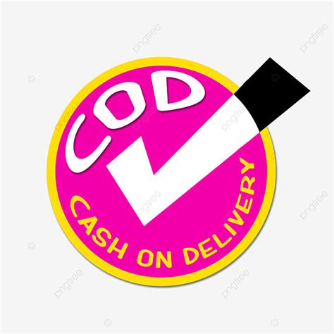 Cash On Delivery PNG Transparent, Cash On Delivery Logo With Tick Symbol And Round Shape, Cod ...