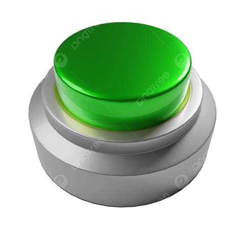 Green Push Button, 3d, Push, Button PNG Transparent Clipart Image and PSD File for Free Download