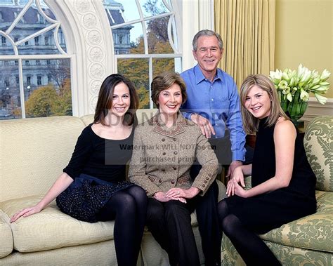 President George W. Bush Family Portrait With First Lady Laura and ...