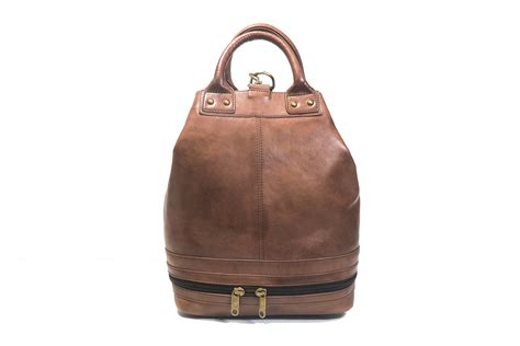 Premium Genuine Leather Convertible Backpack - The Marocanery