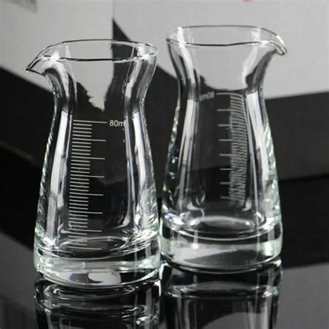 Multifunctional Durable Glass Measuring Cup With Scale 80ML Glass Measuring Cup Cocktail Bar ...