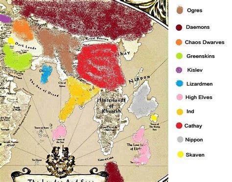 Rough Map of Warhammer 3 Factions and the Regions They Would Inhabit (More Details in Comments ...