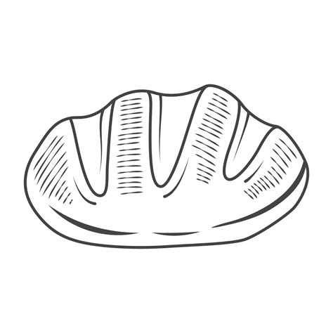 Bread vector outline illustration 16889430 Vector Art at Vecteezy