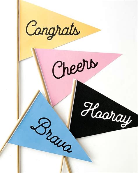 We designed these Free Printable Celebration Pennant Flags to use for ...