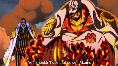 Akainu Reveals the Power He Used to Become the Most Powerful Admiral - One Piece - YouTube