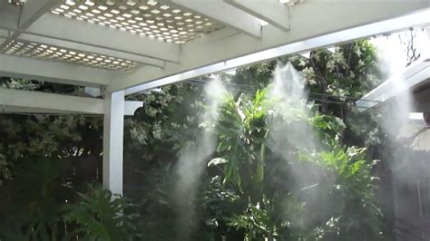 Patio Misting System Demo - YouTube