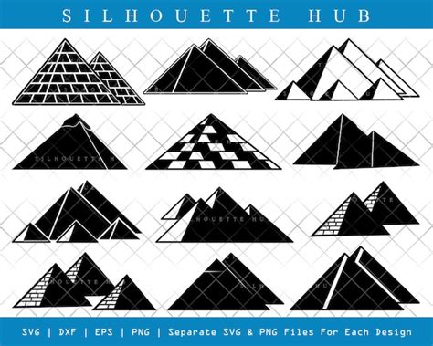 Pyramid SVG Cut Files Pyramid Silhouette Egypt Svg - Etsy Australia