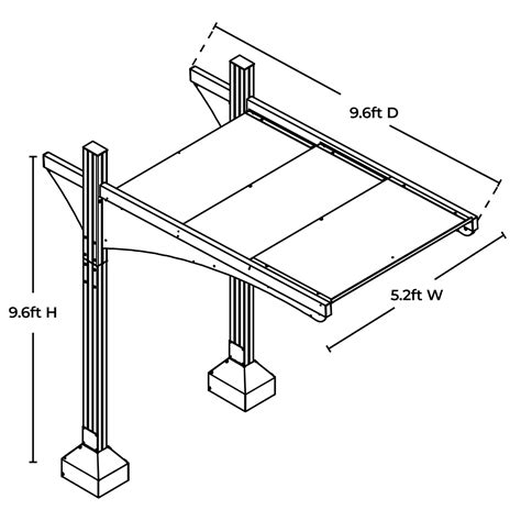 Sonny's Flat Top Dual Leg Canopy - Mr. Foamer Car Wash Equipment