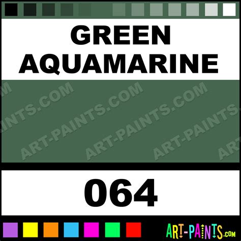 Green Aquamarine Silk Soft Metal Paints and Metallic Paints - 064 ...