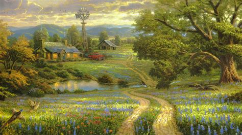 Art Wallpaper Set 1 (Thomas Kinkade Paintings) « Awesome Wallpapers